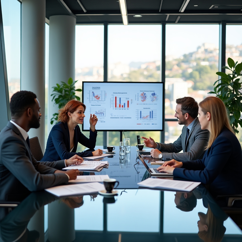 CorkBridge consultants meeting with traditional Irish business owners