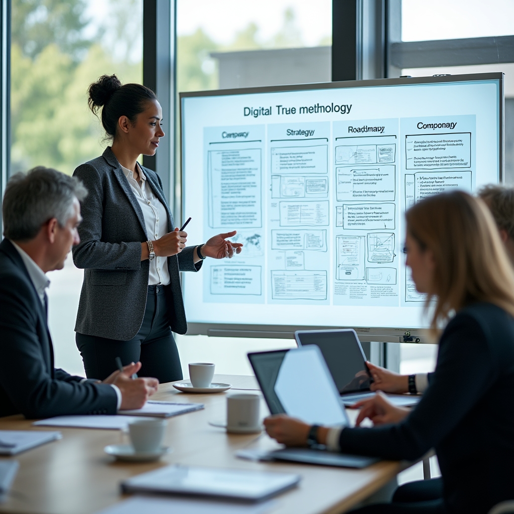 CorkBridge consultants presenting our methodology to Irish business owners